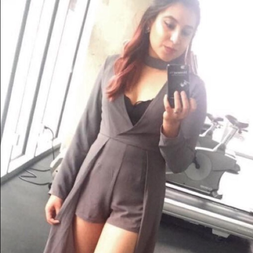 Akira Gray Romper